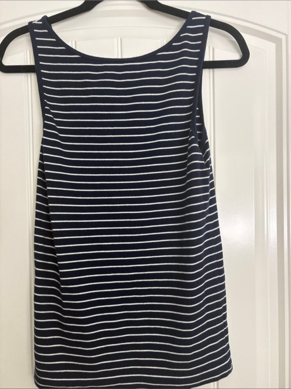 Navy and White Striped Tank Top - Picture 2 of 2